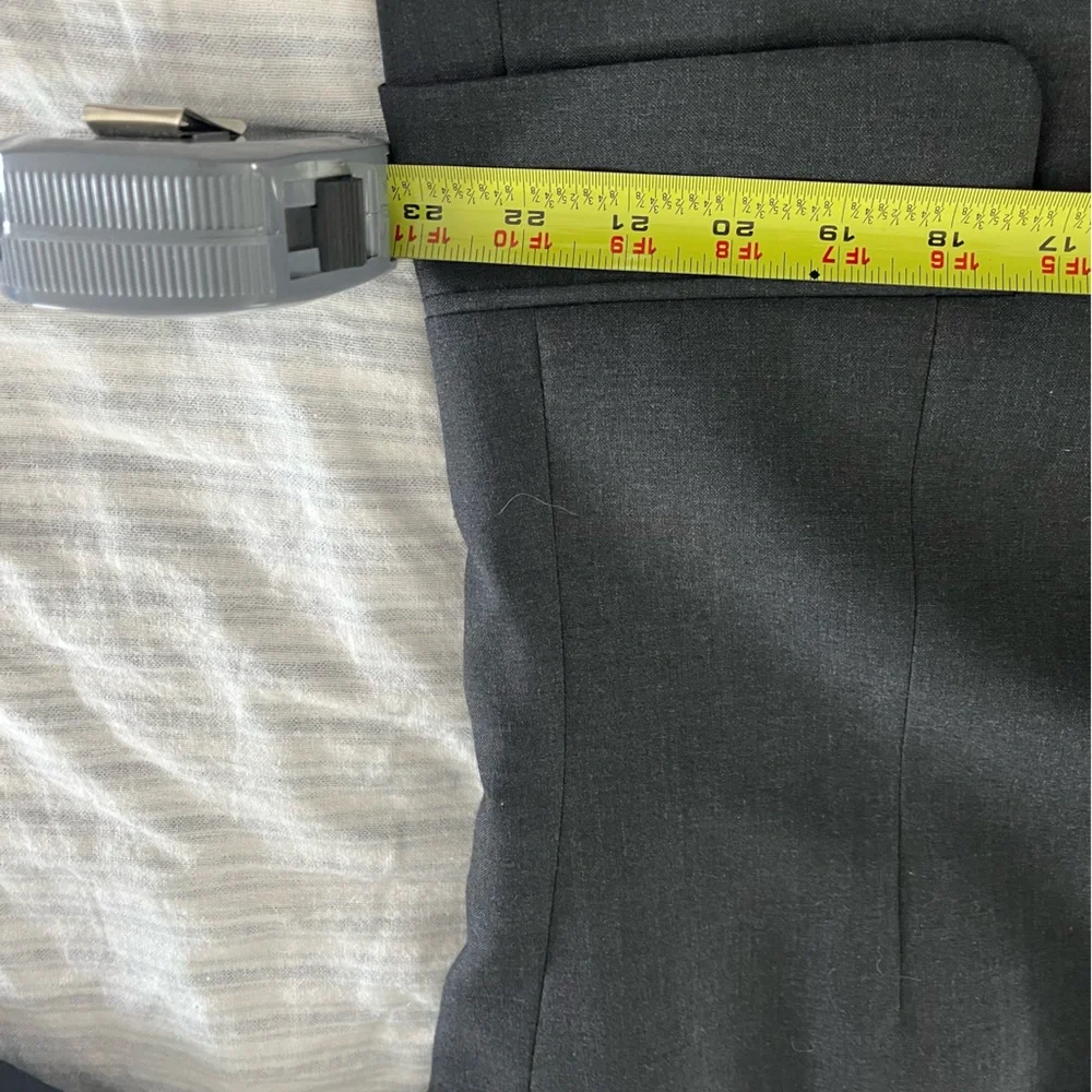 Charcoal Gray 2 Piece Suit Tom James 46 L Pants 38x29 Cuffed